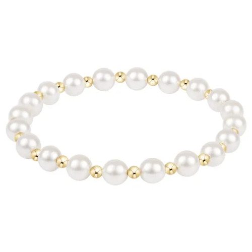 Classic Pearl Grateful Bracelet 6mm