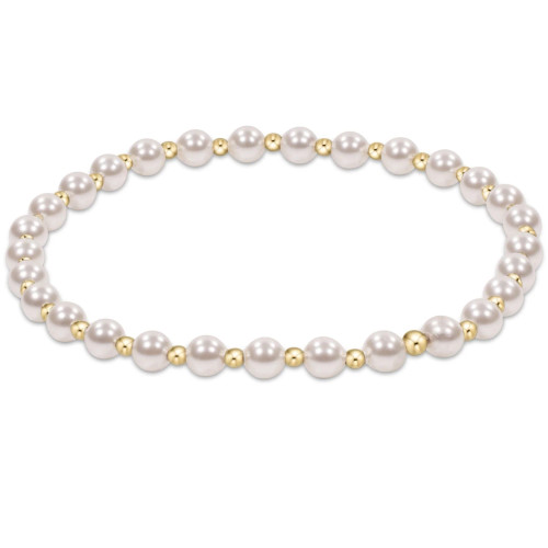 Classic Pearl Grateful Bracelet 4mm