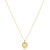 16" Necklace Gold - Respect Small Gold Disc - K
