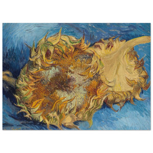 Vincent van Gogh  Still Life with Two Sunflowers Fine Art Poster / Art Print