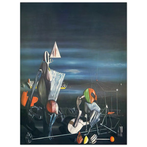 Yves Tanguy  Slowly Toward The North Wood Print