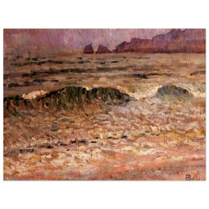 Theo van Rysselberghe  RAIN JERSEY 1907 Wood Print