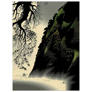 Eyvind Earle  Little Big Sur Wood Print