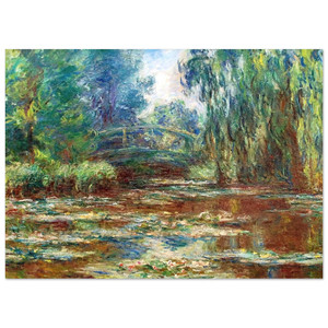 claude monet  Water Lily Pond and Bridge Fine Art Poster / Art Print