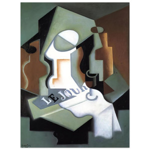 Juan Gris  BOTTLE AND FRUIT DISH Aluminum Print