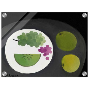 Mary Fedden  Melon and Grapes  2009 Acrylic Print