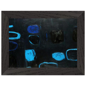 Scott Comp. Blue Black 1959 Premium Wooden Framed Art Print / Poster