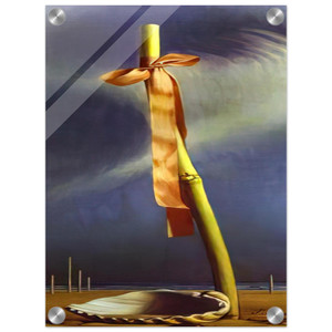 Salvador Dali  PINK KNOT AND SHELL ON THE SEASHORE Acrylic Print