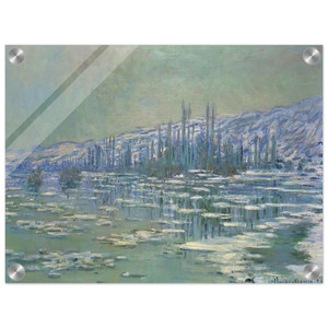 claude monet  Ice Floes on Siene Acrylic Print