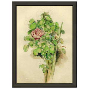 Paul Cezanne  Rose Bush Premium Metal Framed Art Print / Poster