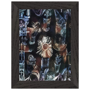 Paul Klee STILL LIFE WITH THISTLE BLOOM 1919 Premium Wood Framed Print