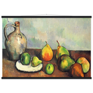 Cezanne Still life pitcher fruit Museum-Quality Matte Paper Poster with Hanger