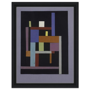 Ad Reinhardt  Collage  1938 Framed Canvas