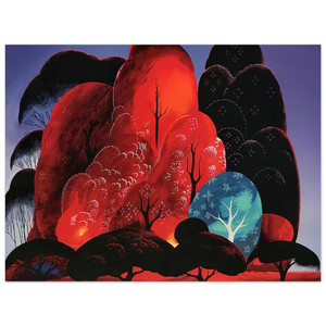 Eyvind Earle  Blazing Glory Aluminum Print