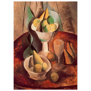 Pablo Picasso  Fruit in a Vase  1909 Fine Art Poster / Art Print