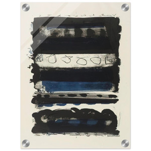 Patrick Heron  Black and Blue Stripes  1958 Acrylic Print