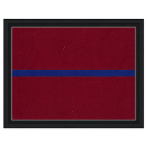 Ellsworth Kelly  Blue and Red from the series Line Form Color Framed Canvas