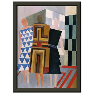 Sonia Delaunay Simultaneous Dresses Premium Metal Framed Art Print / Poster
