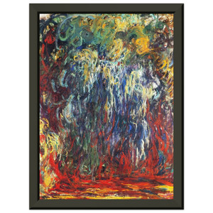 claude monet  Weeping Willow Giverny Premium Metal Framed Art Print / Poster