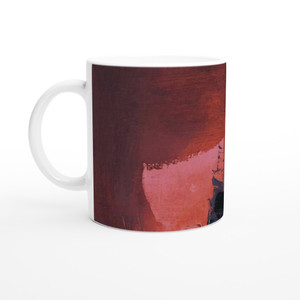 Luis Feito - SIN T TULO ABSTRACCI N EN ROSO Y NEGRO Ceramic Mug