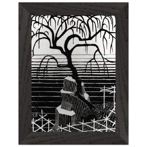 MC Escher  TREE 1926 Premium Wooden Framed Art Print / Poster
