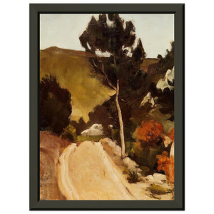 Paul Cezanne  Road in Provence Premium Metal Framed Art Print / Poster
