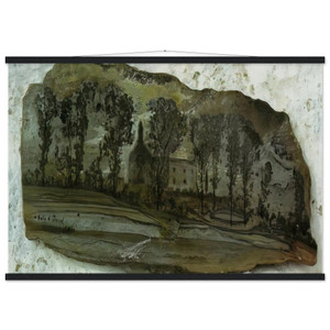 Salvador Dali  VIEW OF PUBOL Museum-Quality Matte Paper Poster with Hanger