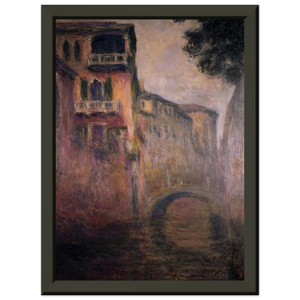 claude monet  Rio della Salute 02 Premium Metal Framed Art Print / Poster