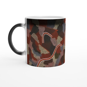 Clifford Possum Tjapaltjarri - Family Dreaming - Native Art Magic Ceramic Mug