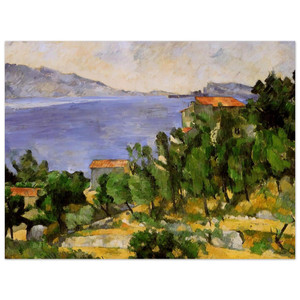 Paul Cezanne  The Bay of LEstaque from the East Aluminum Print