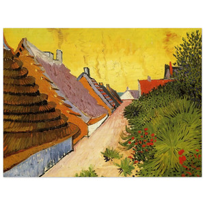 Vincent van Gogh  Street in SaintesMaries Wood Print