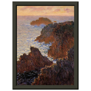 Monet BelleIle PortDomois Premium Metal Framed Art Print Poster
