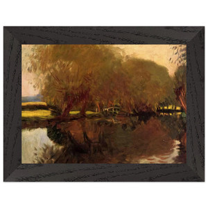John Singer Sargent A Backwater Calcot Reading Premium Framed Art Print Poster