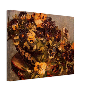 Vincent van Gogh  Tambourine with Pansies Canvas