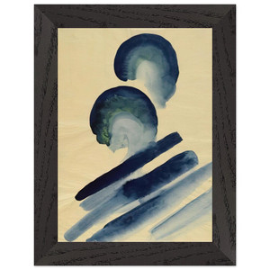 Georgia OKeeffe  Blue02 Premium Wooden Framed Art Print / Poster