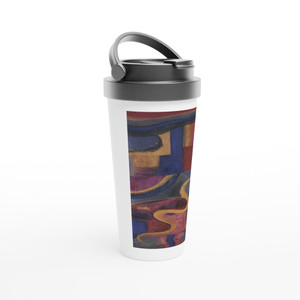 Julius Evola  Composizione Dada  Abstract Art Travel Mug