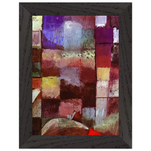 Paul Klee  HAMAMET 1914 Premium Wooden Framed Art Print / Poster