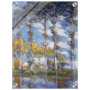 claude monet  Poplars N1 Acrylic Print