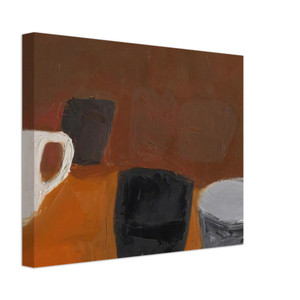 William Scott  Still Life with White Mug  1957 Canvas