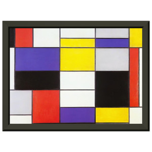 Piet Mondrian  Composition A Premium Metal Framed Art Print / Poster