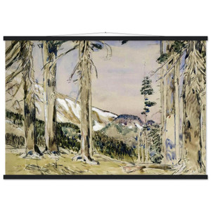 Childe Hassam End of Timberline Mt Hood Museum Quality Matte Poster Hanger