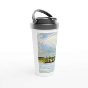 Childe Hassam - A Parade of Boats Travel Mug