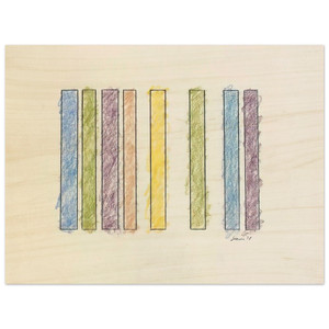Gene Davis  Untitled  1978 N5 Wood Print