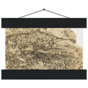 Vincent van Gogh Olive Trees in a Mountain Landscape Matte Poster Hanger