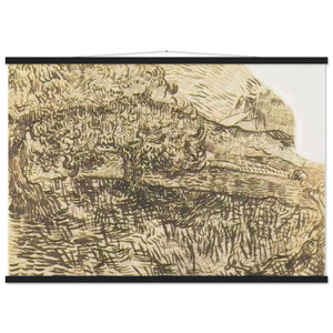 Vincent van Gogh Olive Trees in a Mountain Landscape Matte Poster Hanger