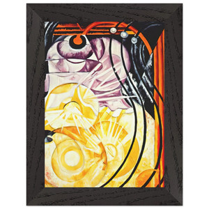 Natalia Goncharova  Electric lamp  1913 Premium Wooden Framed Art Print / Poster