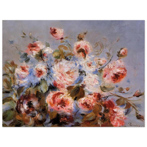 PierreAuguste Renoir  Roses from Wargemont Aluminum Print