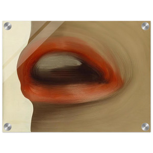 Gerhard Richter  MUND MOUTH BRIGITTE BARDOT S LIPS 1963 Acrylic Print