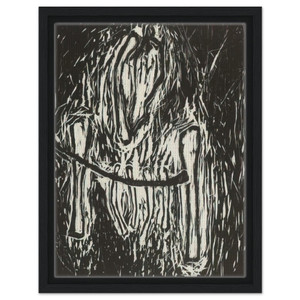 Susan Rothenberg  HEAD AND BONES 1980 Framed Canvas