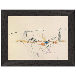 Gene Davis  Jumping Jack  1978 Premium Wooden Framed Art Print / Poster